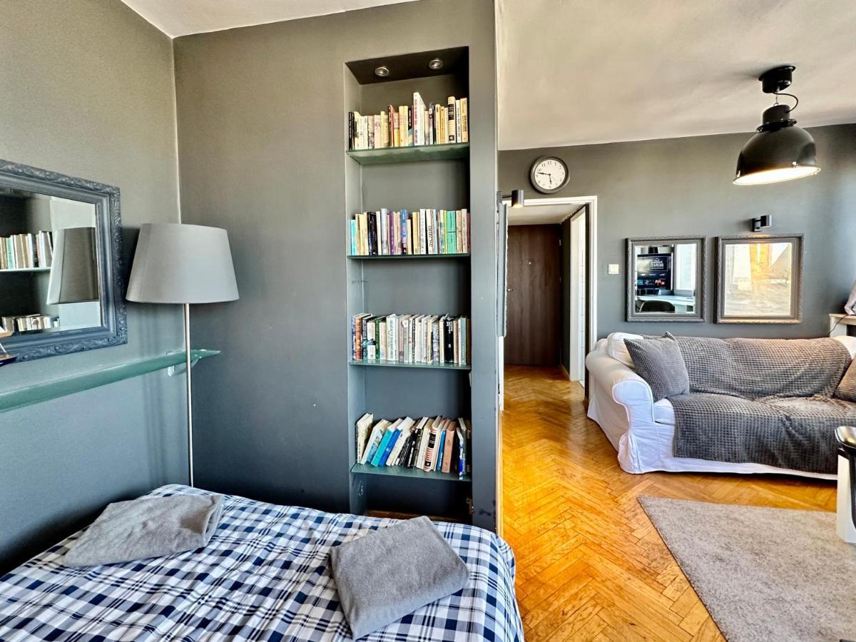 Super Apartament GREY Centrum 2x Metro Fast WiFi 300 Mbs Netflix AppleTV SmartTV Spotify Panorama Miasta Varsóvia Exterior foto